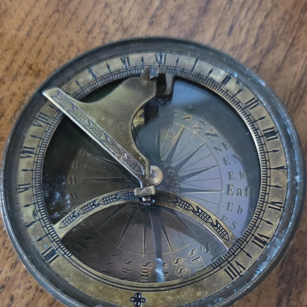 Brass Sundial Compass 3.5 Inch Working Nautical Marine Brass Maritime brand new